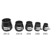Hex Hose Finisher Clamp for Fuel/Oil/Gas/Air and Water End Cover Fitting 4/6/8/10/12AN